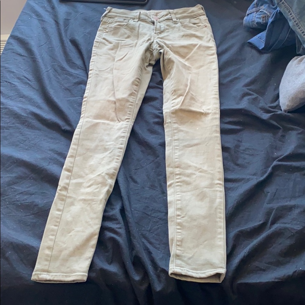 olive green pants